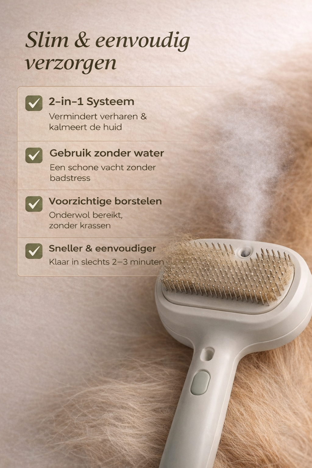 StoomBorstel™ | Zachte verzorging